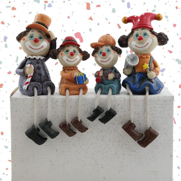 Stone Dolls in the Shape of Clowns